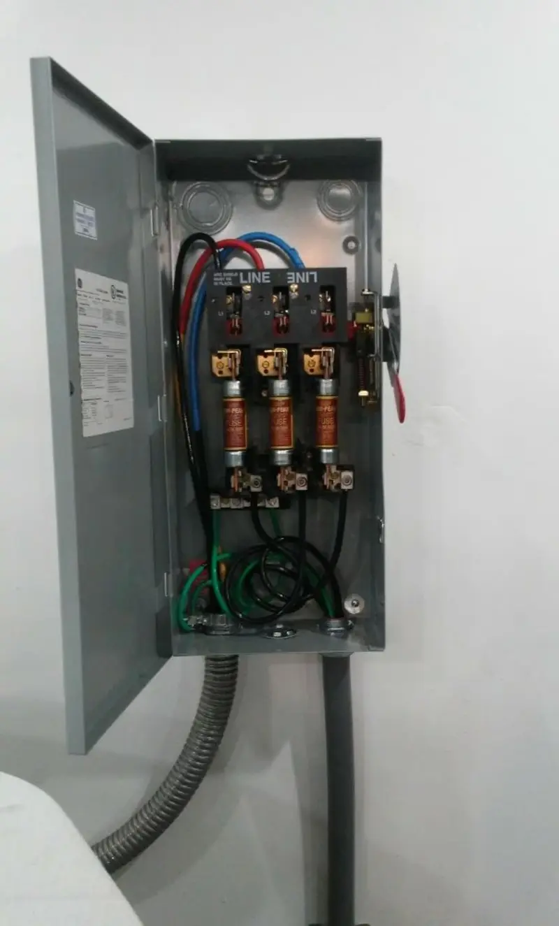 Three-phase disconnect switch installed for Electrical Wiring & Rewiring in Fredericksburg